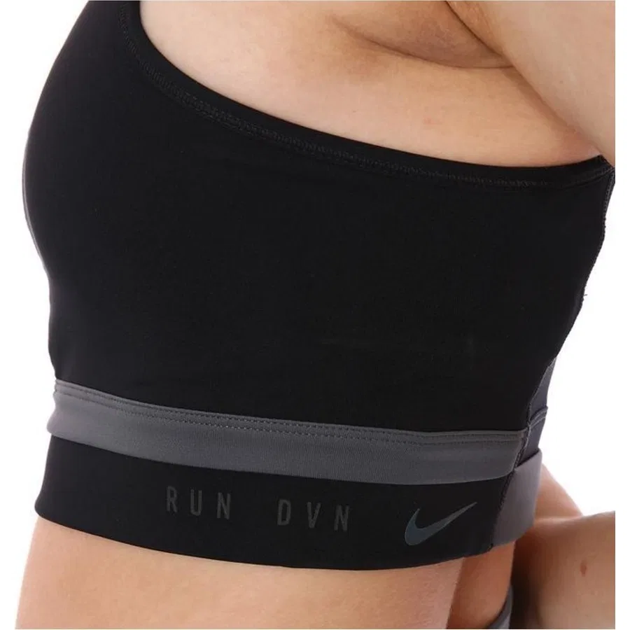 Спортивный бюстгальтер с длинным рукавом Nike Df Swsh Ll Rundvsn Bra, Черный
