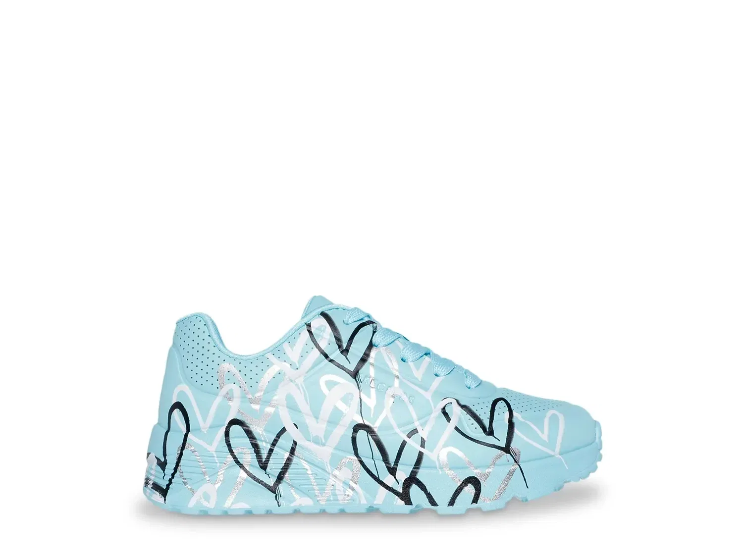 Кроссовки Uno Lite Metallic Love, Skechers, бирюзовый — фото 2