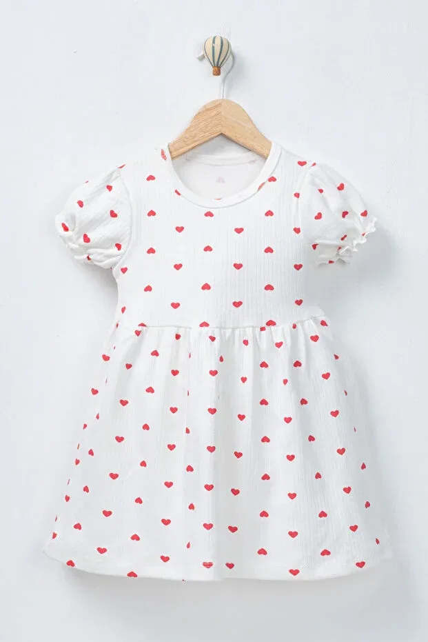 Детское платье для девочек с принтом Summer Dress Tiny Golden, White