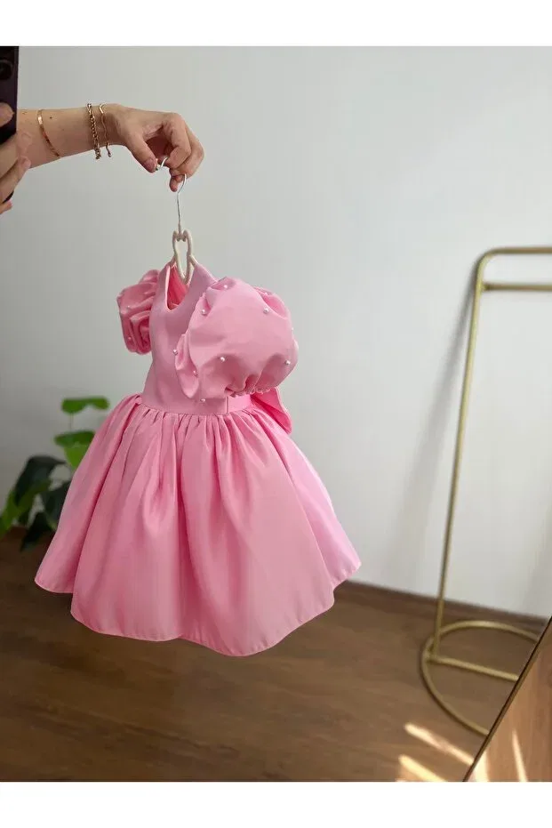 Детское платье для девочек хлопковое Gnl Butik, Pink — фото 2