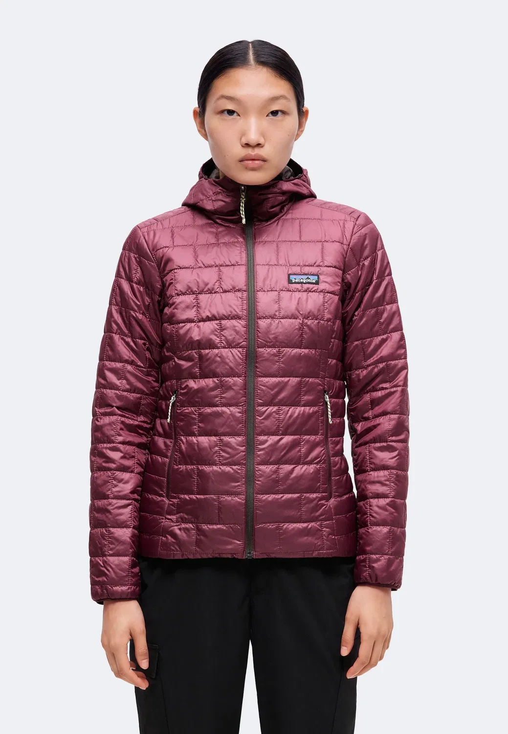 Худи Nano puff - куртка для активного отдыха Patagonia, Berry Fig