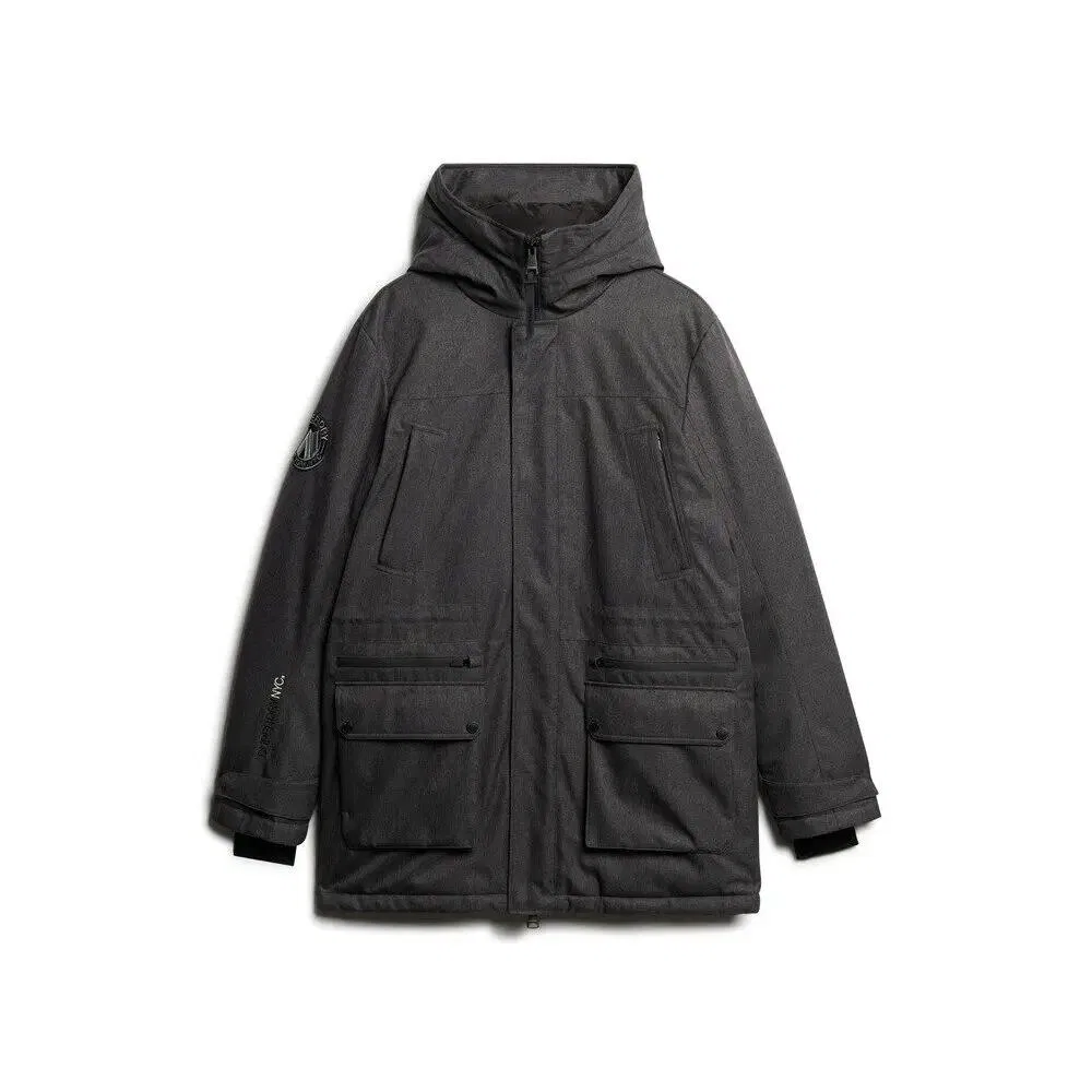 Мужская утепленная куртка-парка City Tweed Superdry, Grau