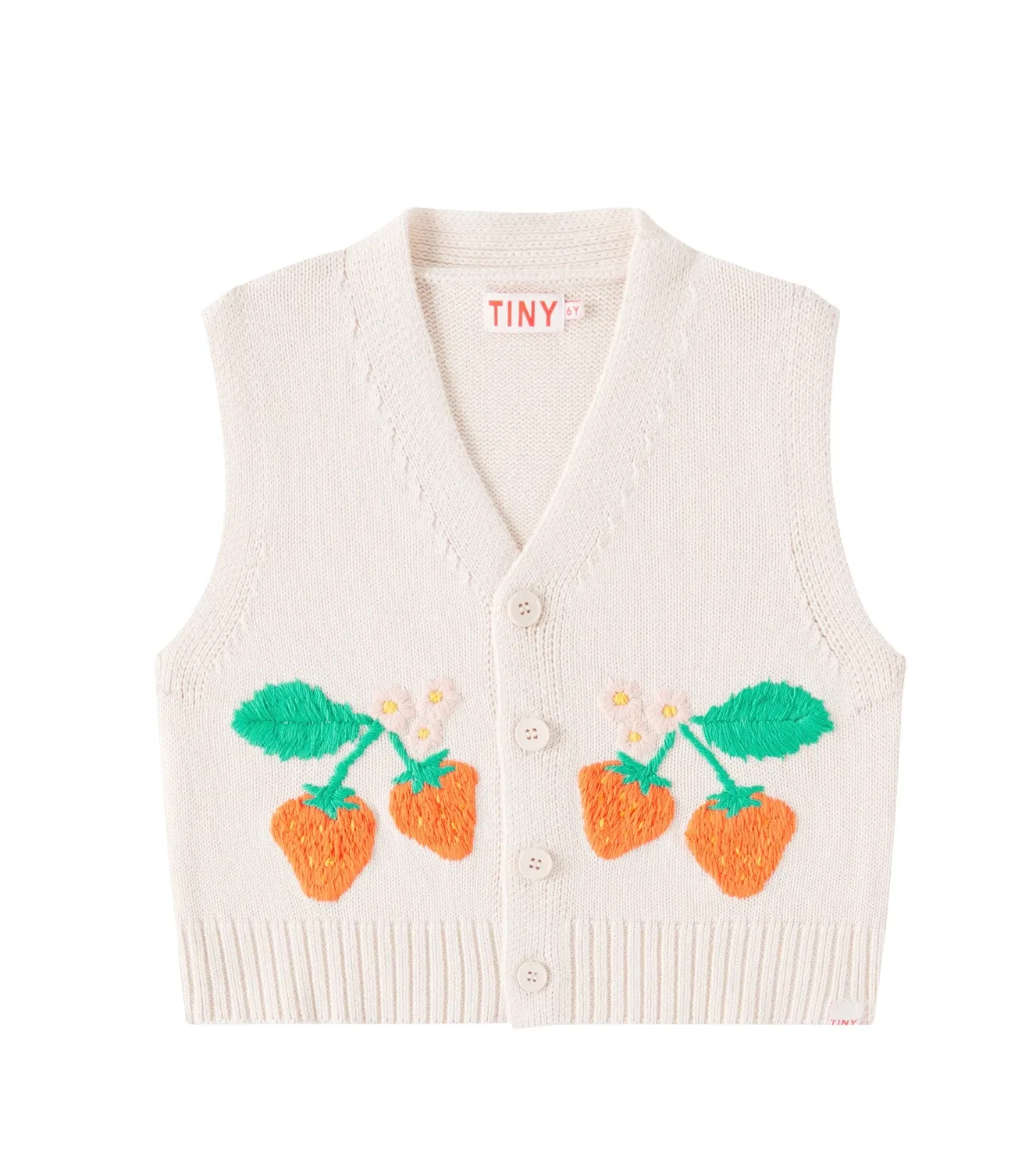 Жилет хлопковый Tinycottons, бежевый