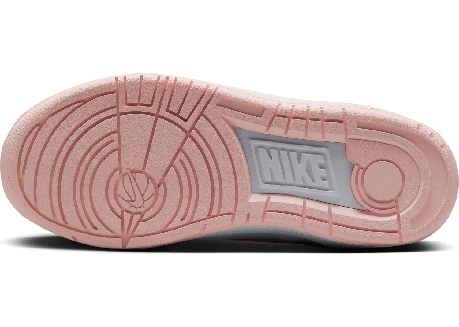 Детские кроссовки для мальчиков с кожаным верхом NIKE Full Force Low NIKE, White Echo Pink Bright Mango Black — фото 4