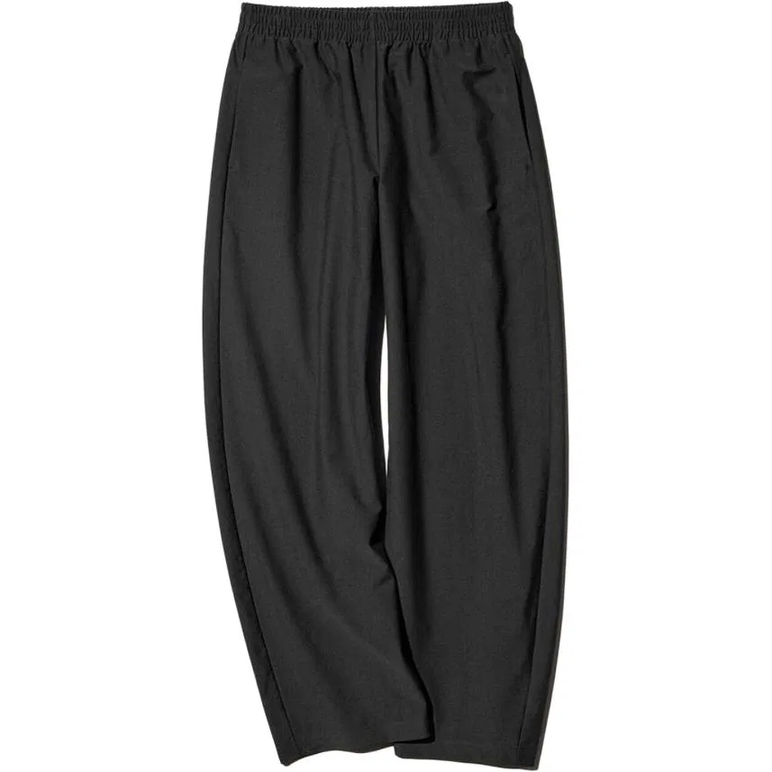 Женские брюки повседневные прямого кроя Black UNIQLO