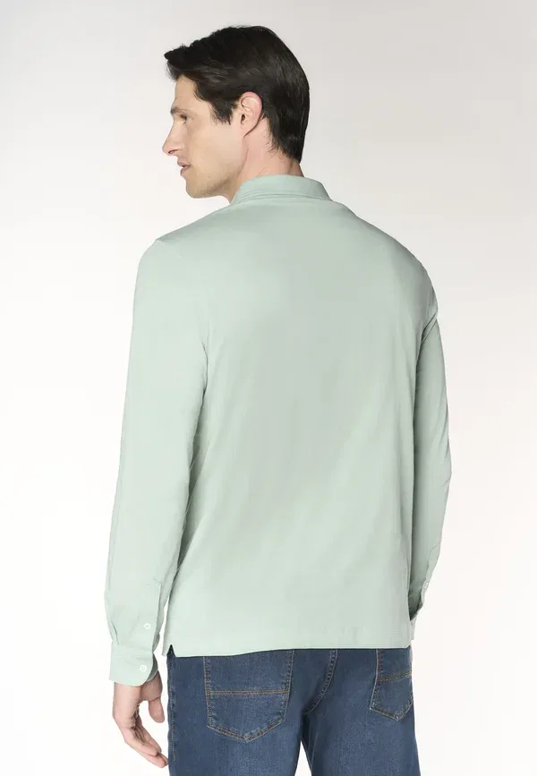 Футболка хлопковая Long sleeved top, U.S. Polo Assn., Mint, мятный — фото 3