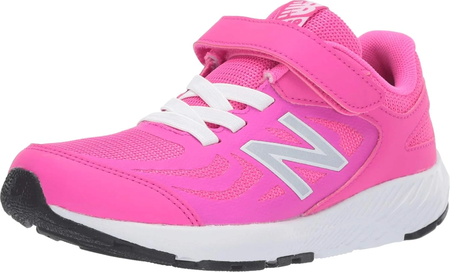 Детские кроссовки для девочек с альтернативной застежкой 519 V1 New Balance, Peony/White