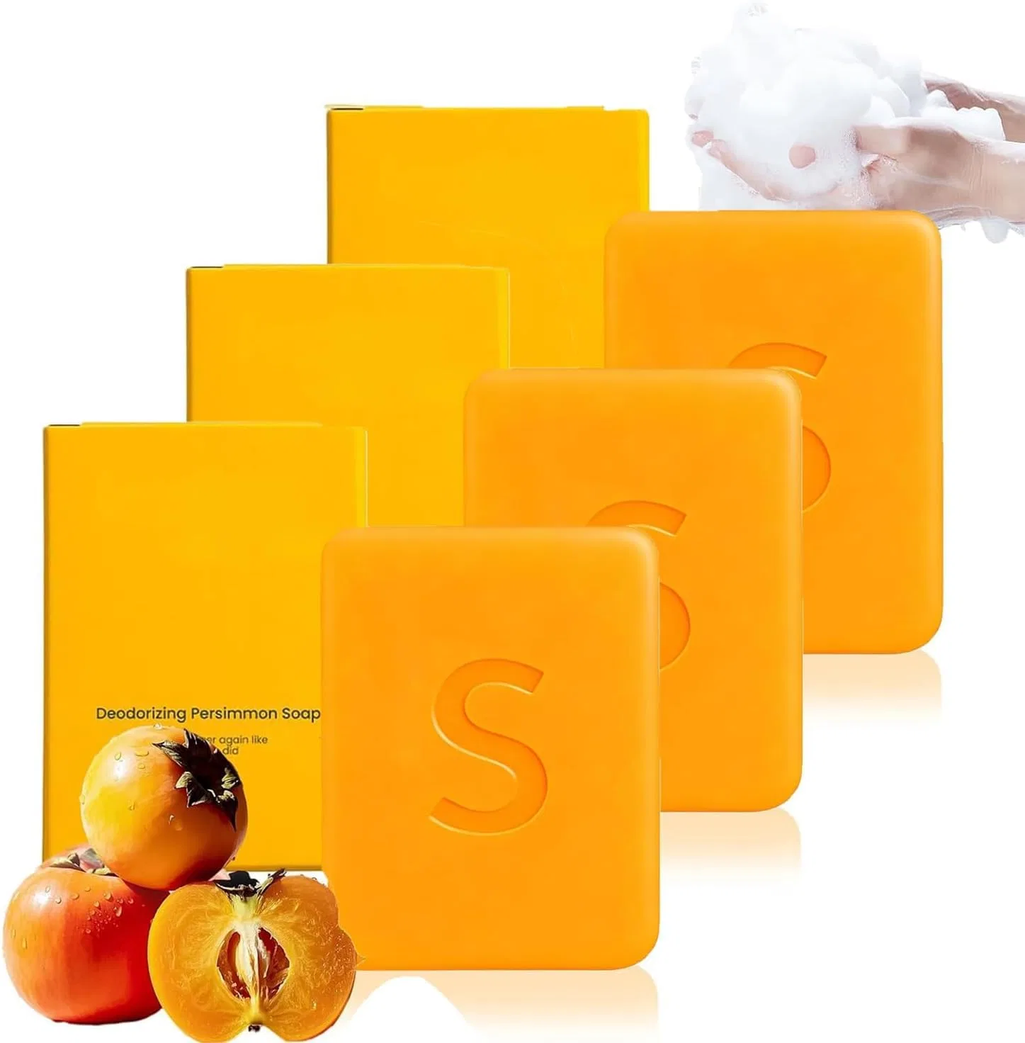 Мыло с хурмой, увлажняющее, sjfscqr, 3 шт, 100 г, Aloe Vera
