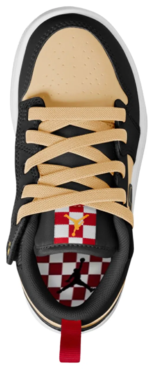 Детские баскетбольные кросcовки Retro 1 Low ALT SE Uni Jordan, цвет Tan/Red — фото 3