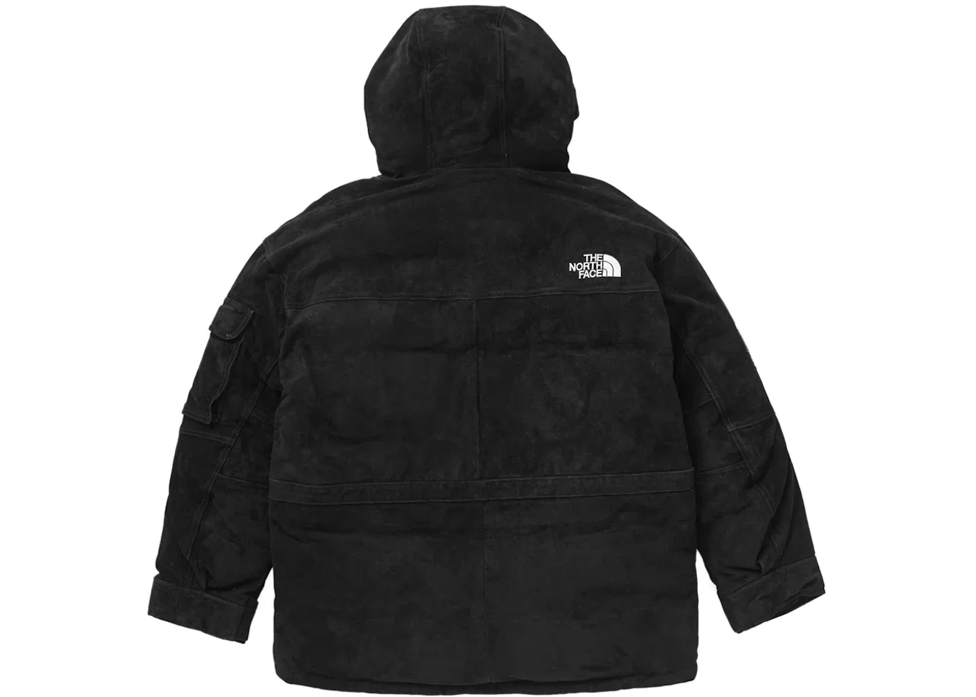Мужское пальто из замши с наполнителем 600 Fill Down Parka Supreme, Black — фото 4