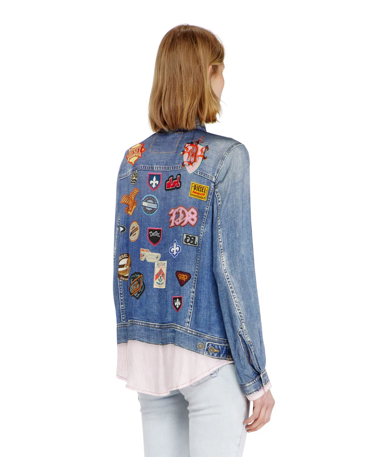 Женская рубашка с длинным рукавомC-RONORY DIESEL, Indigo Blue — фото 3