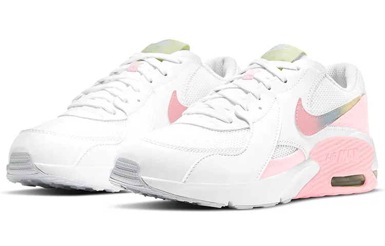 Детские кроссовки для девочек с длинным рукавом Nike Air Max Excee, White Arctic Punch — фото 4