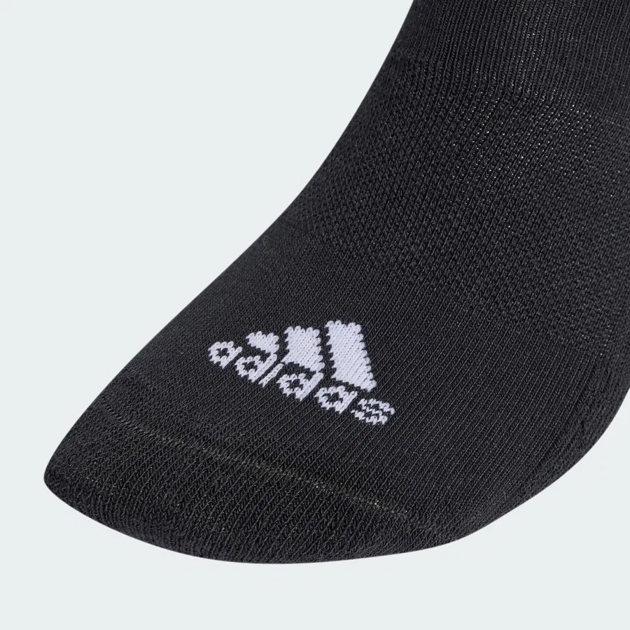 Носки спортивные с длинным рукавом Sportswear IC1317 3-Stripes Cushioned Low-Cut adidas, Черно-белый — фото 3