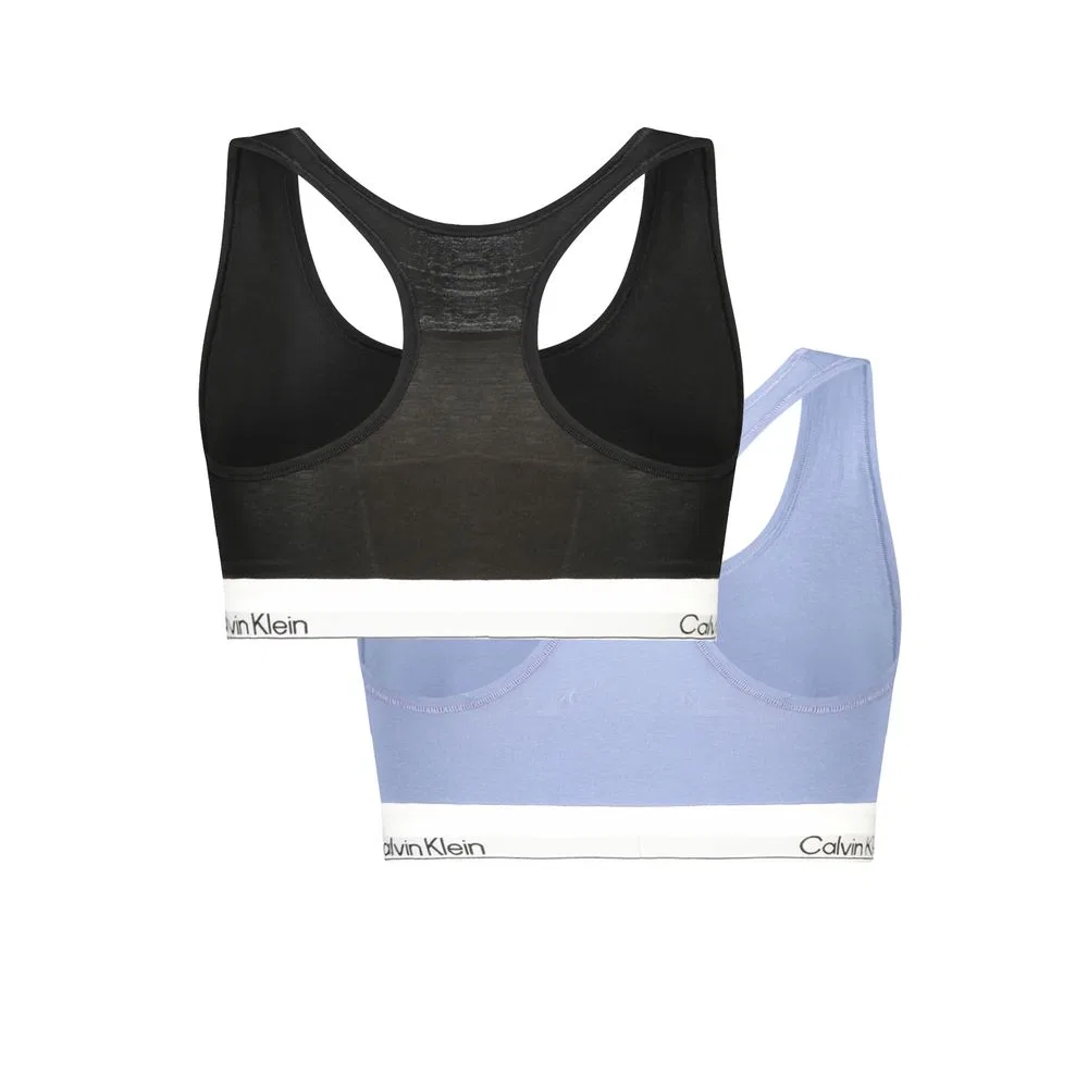 Женский комплект бралетт без косточек с эластичным поясом XS Calvin Klein, Blue — фото 2