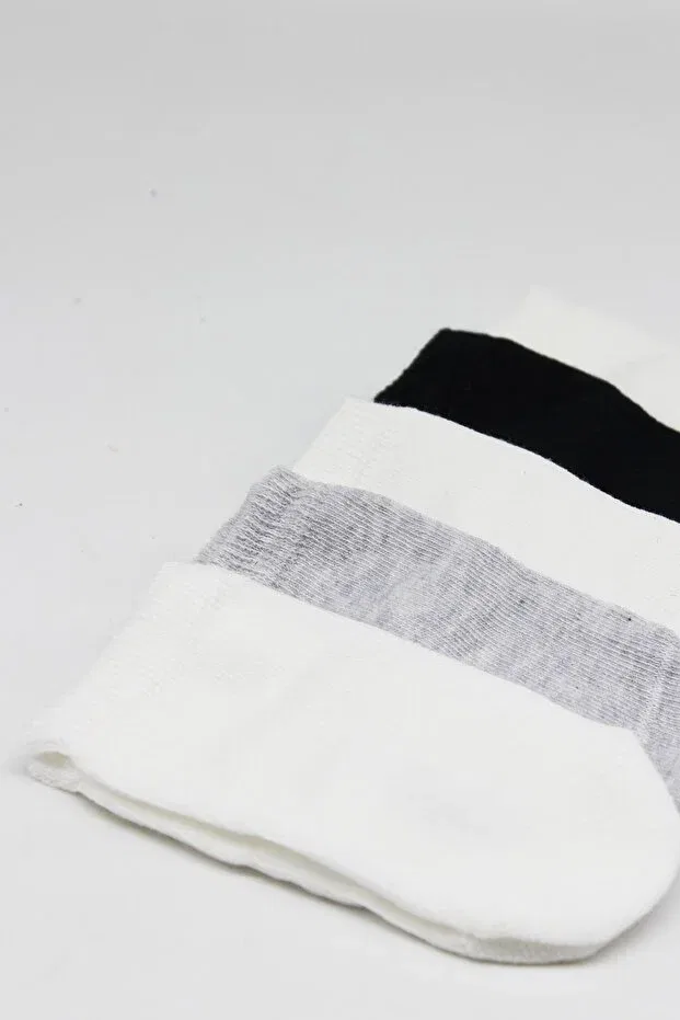 Детские носки для новорожденных хлопковые набор 5 пар Bistyle, Gray — фото 2