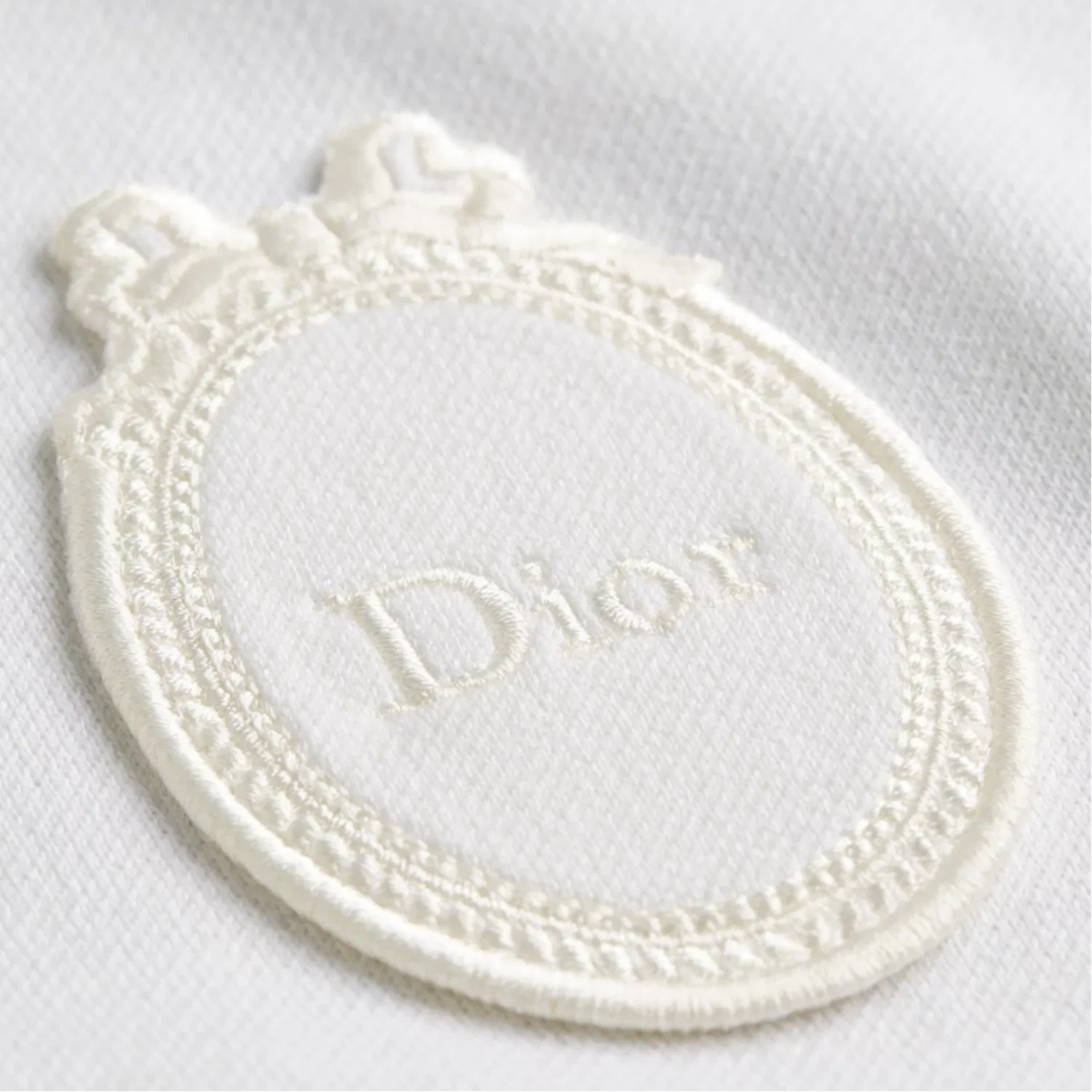 Свитер женский с круглым вырезом, White, DIOR — фото 3