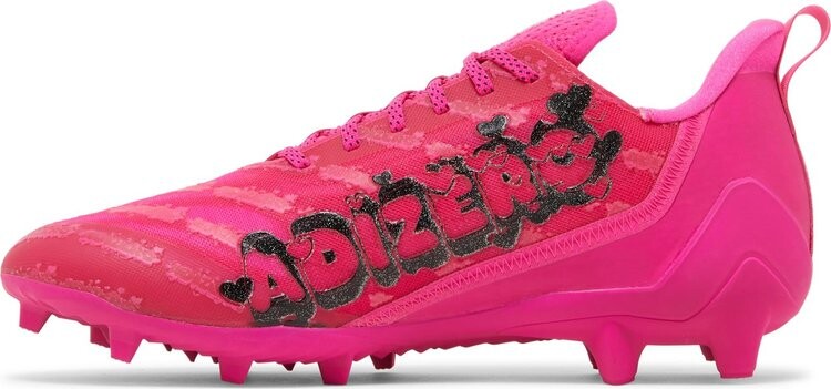 Бутсы Adidas Adizero Cleats 'Team Shock Pink', розовый — фото 4
