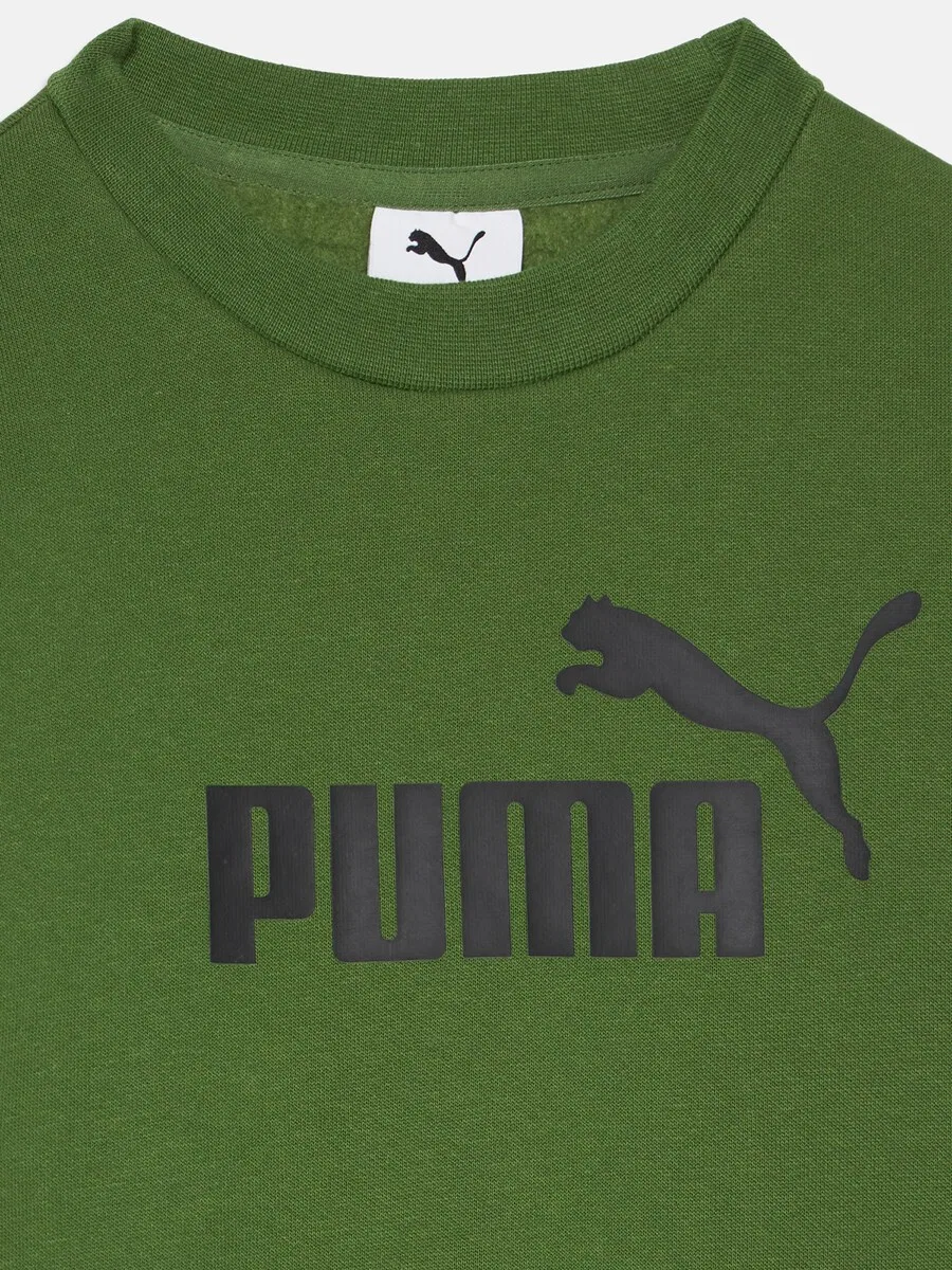 Спортивный костюм PUMA 'Ess No.1' темно-зеленого и черного цвета — фото 4