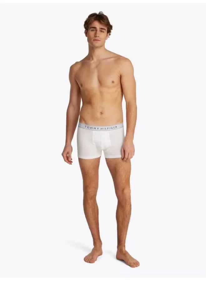 Трусы-боксеры эластичные, комплект из 3 штук, Essential Repeat Logo Waistband Tommy Hilfiger, белый — фото 4