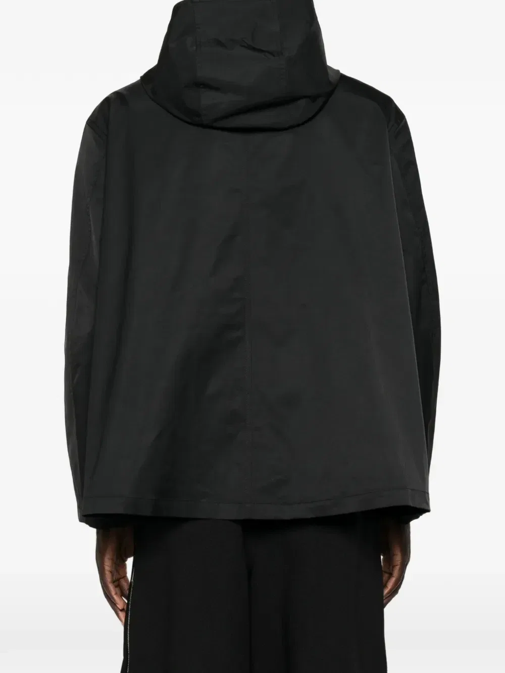 Куртка с капюшоном и принтом-логотипом Balenciaga, черный — фото 4