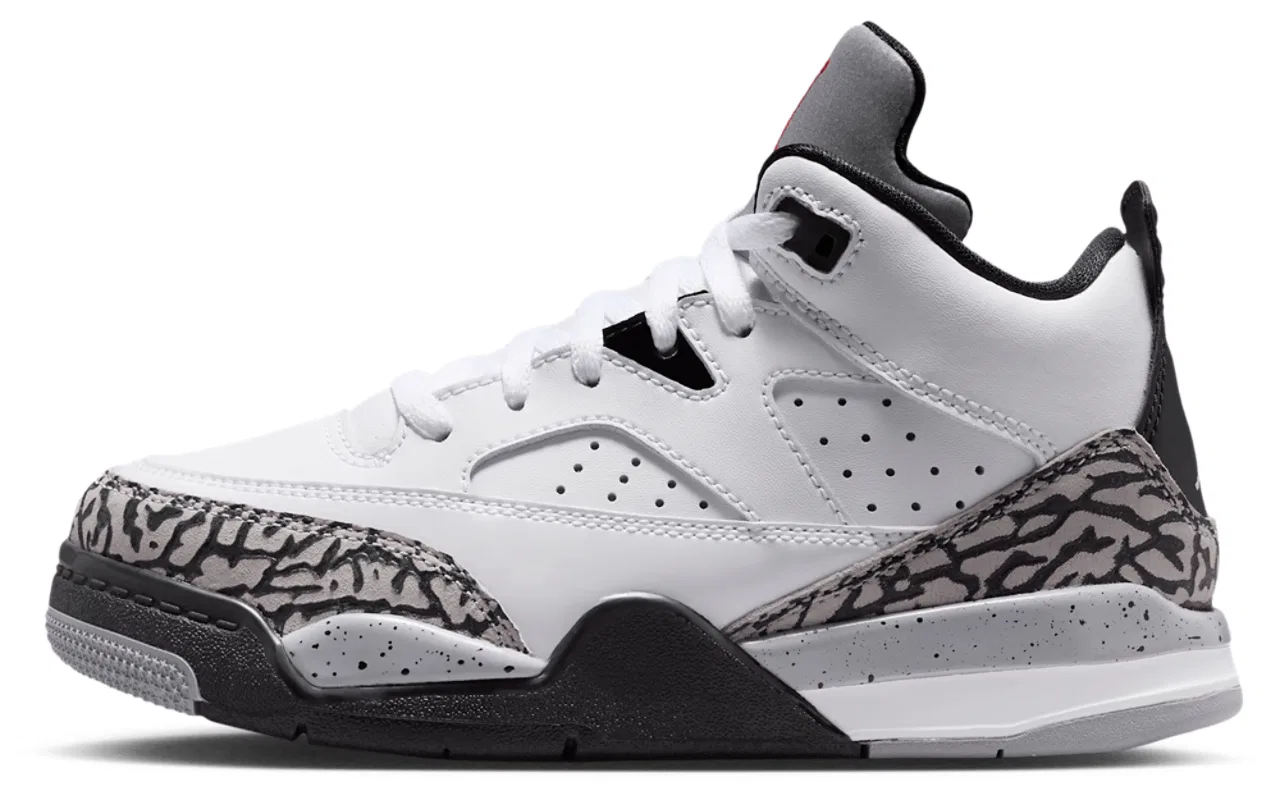 Кроссовки для мальчиков Son of Mars Low Jordan, цвет Grey/White/Black — фото 2