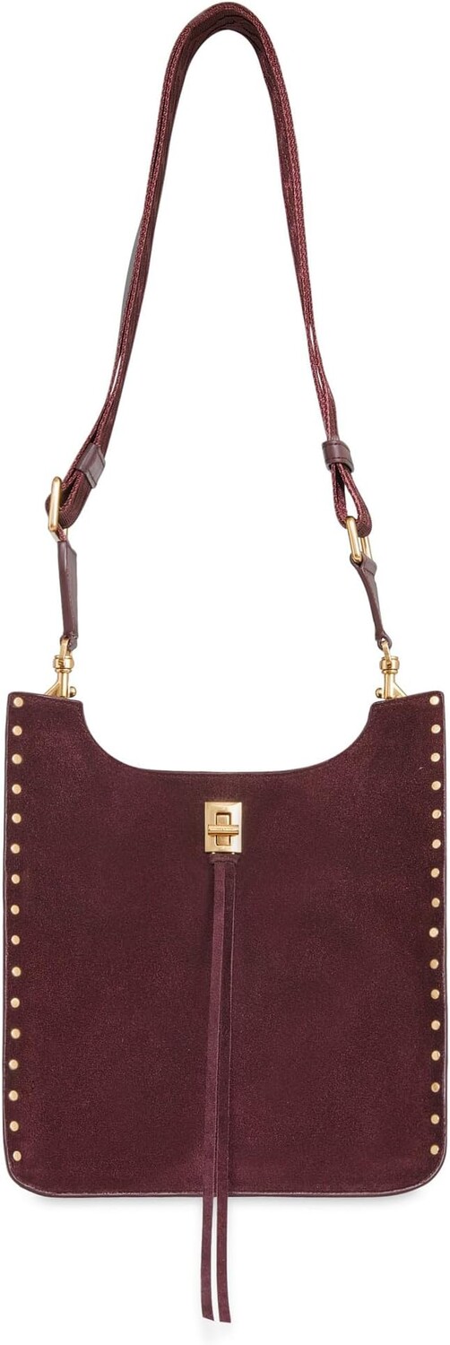 

Сумка кросс-боди Rebecca Minkoff Darren Medium Feed Bag, цвет Garnet