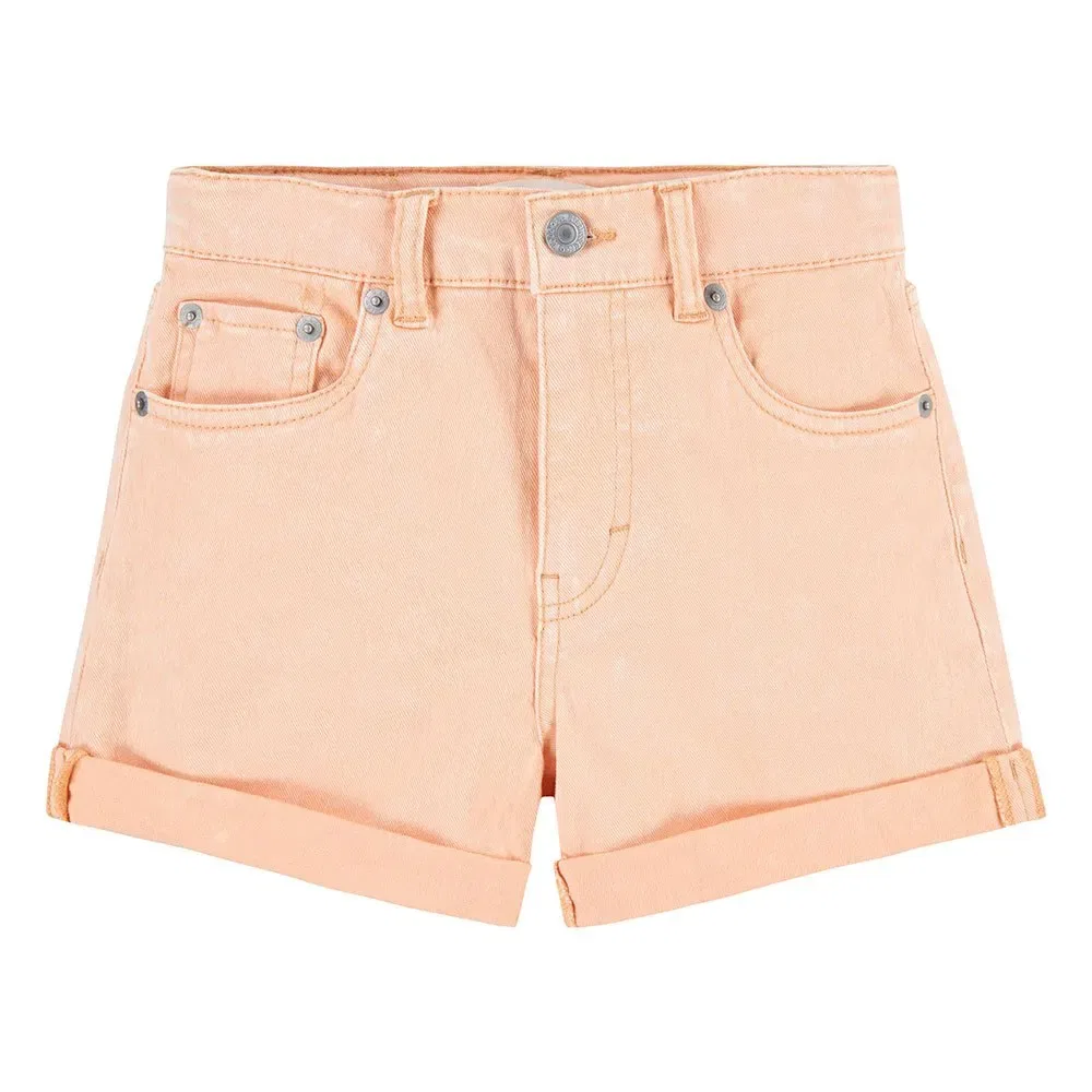 Детские шорты для девочек Mom Fit Twill Mini Mom Roll Cuff Levi's, Orange