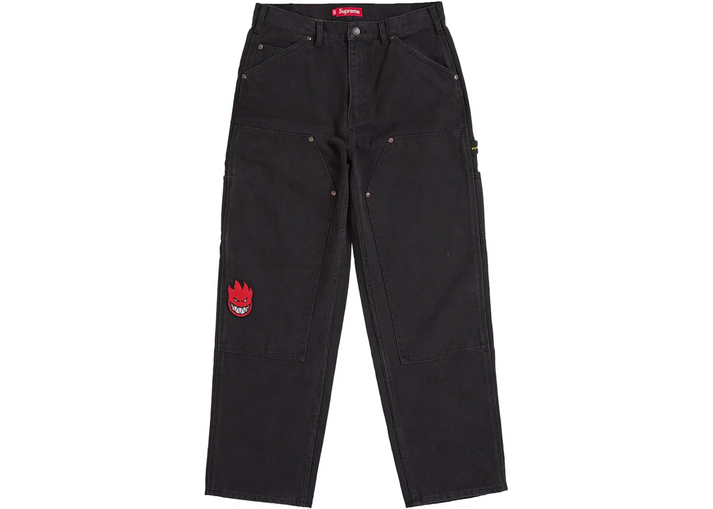 Мужские брюки с двойным коленом Spitfire Supreme, Black