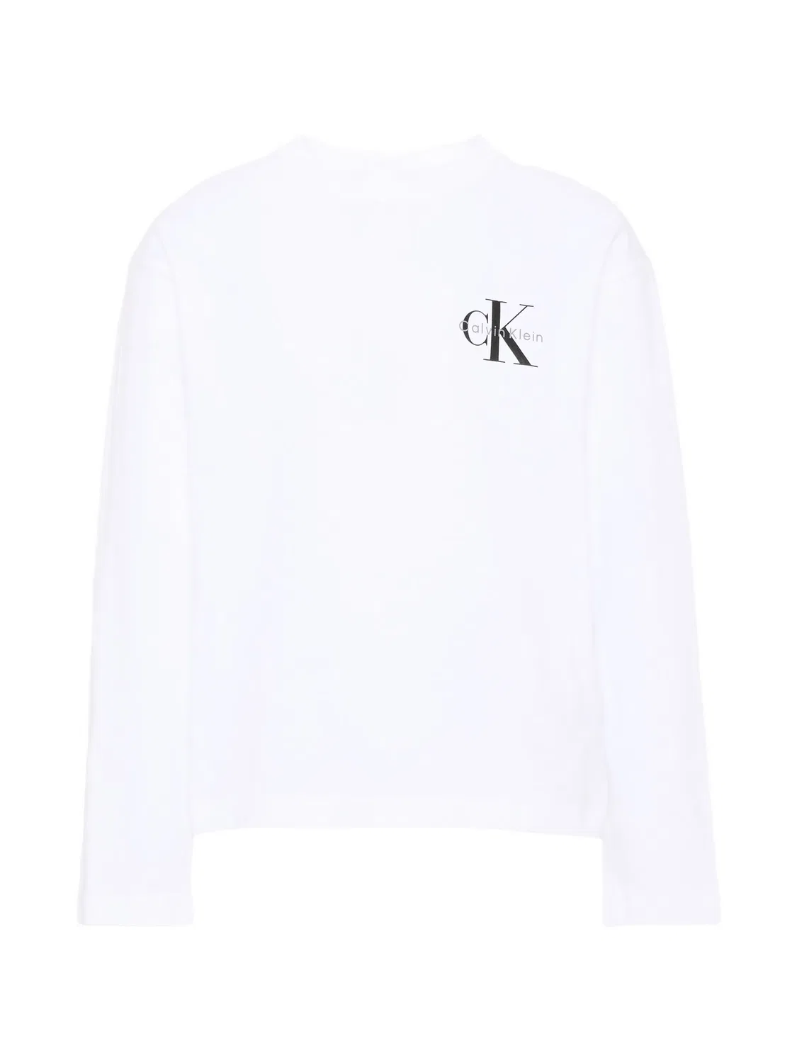 Лонгслив с логотипом Calvin Klein Kids, белый