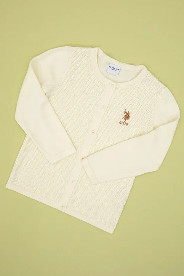 Детский кардиган для девочек с длинным рукавом U.S. Polo Assn., Multicolor — фото 3
