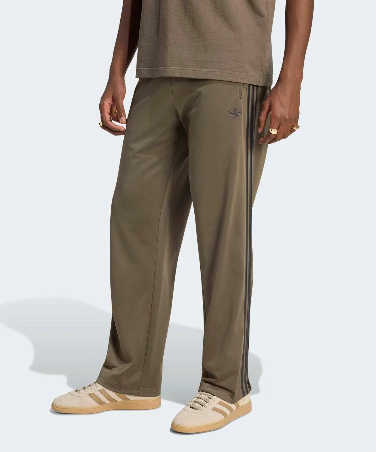 Мужские спортивные брюки с регулируемым поясом Firebird Track Pants Adidas, Brown