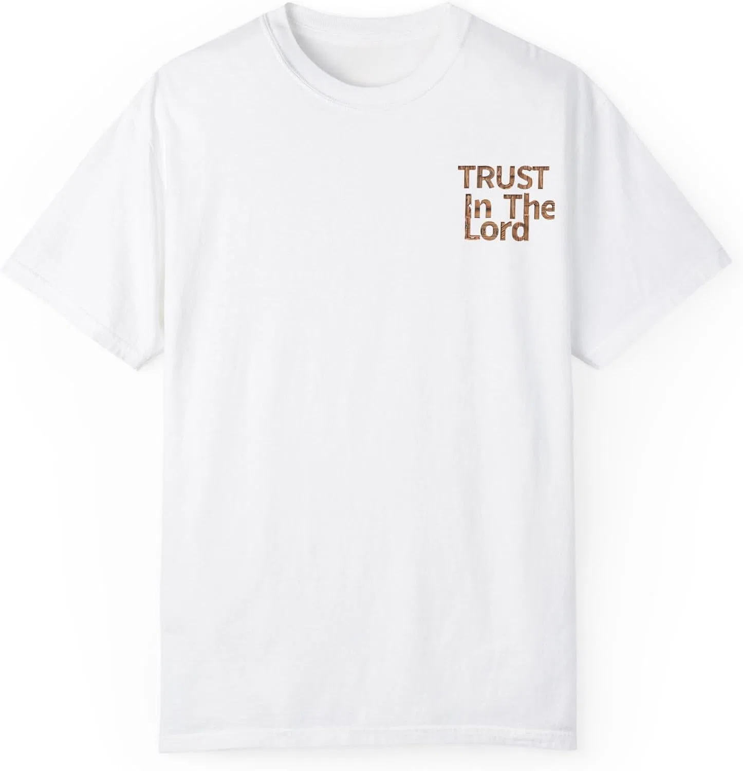 Футболка с надписью Trust In The Lord Krubae, White