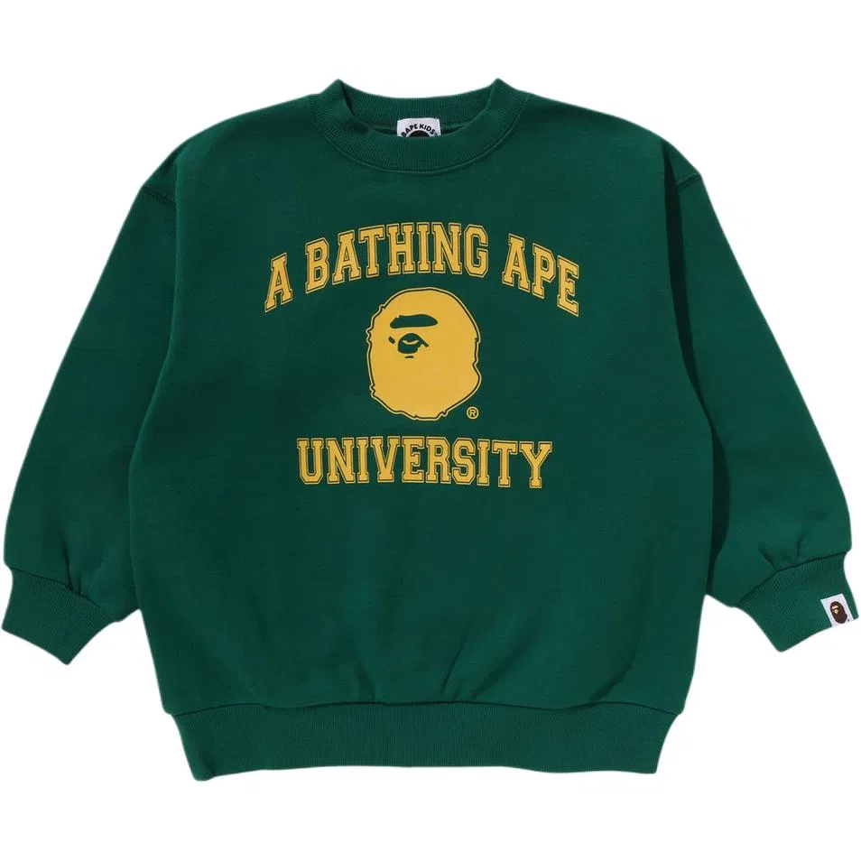 Детский свитшот с круглым вырезом, серый, A Bathing Ape — фото 3