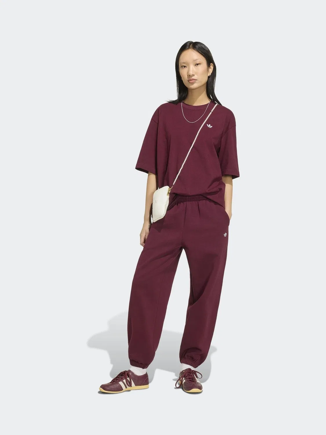 Джоггеры свободного кроя Essentials Loose Fleece, adidas Originals, красный