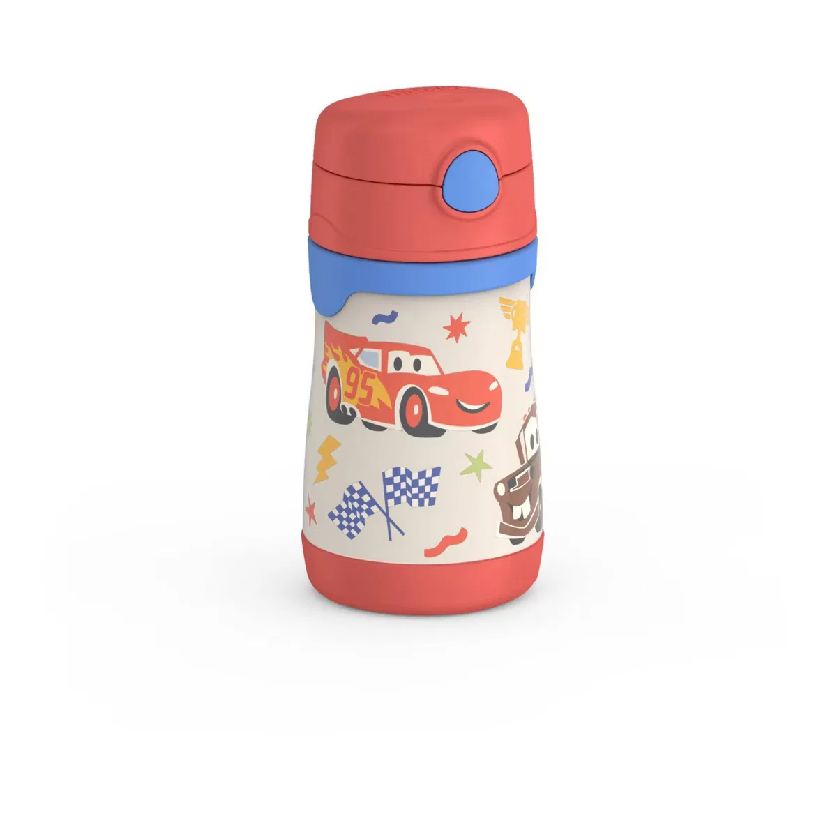 Термокружка детская 26 см с трубочкой Cars Thermos, Cars — фото 2