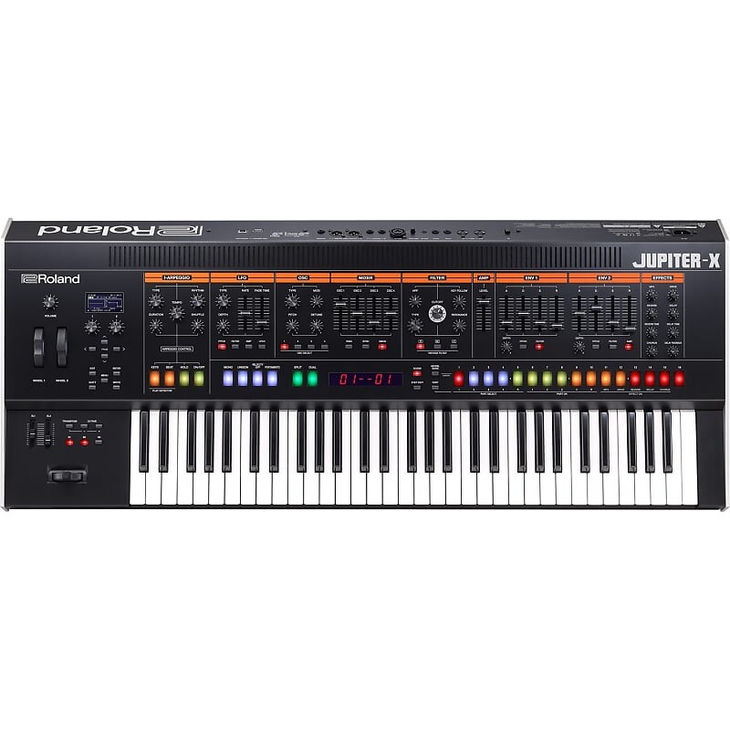 

61-клавишный синтезатор Roland Jupiter-X с послекасанием и микрофонным входом
