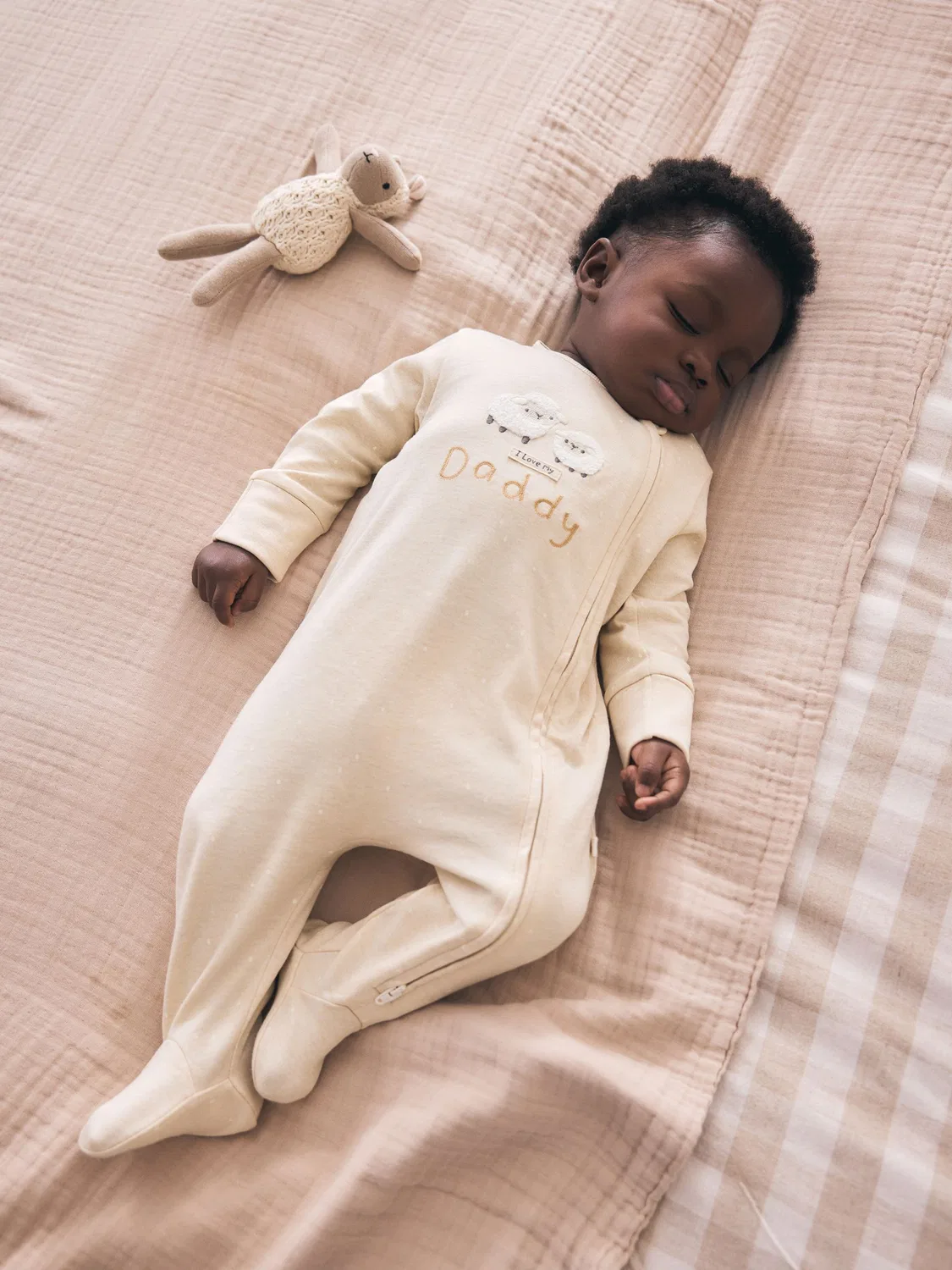 Нейтральный детский пижамный комбинезон I Love My Daddy на двусторонней молнии (0-18 мес.) Next, Neutral I Love My Daddy — фото 2
