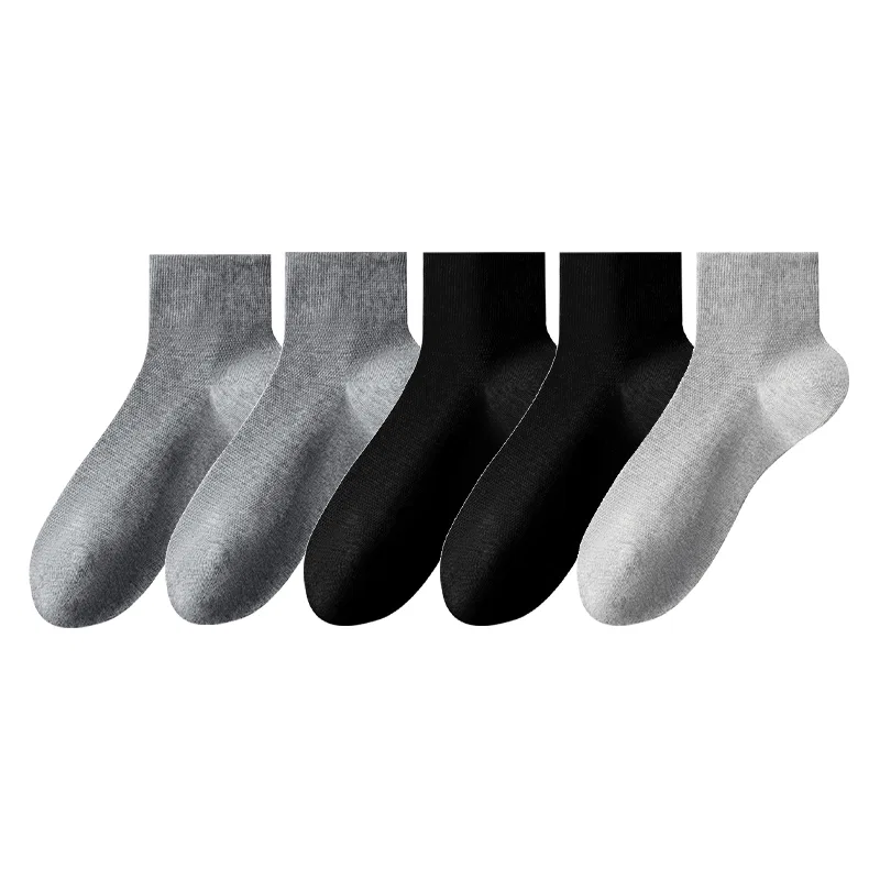Детские носки-невидимки, комплект из 6 пар, MADALLO, Medium Gray 2+Black 2+Light Gray