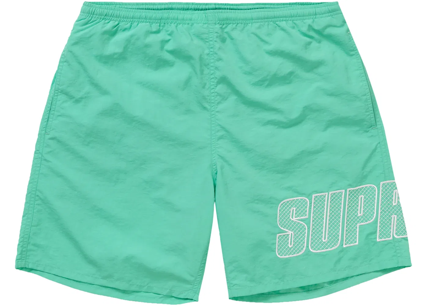 Мужские шорты с принтом Supreme Logo Applique Water Short Supreme, Mint