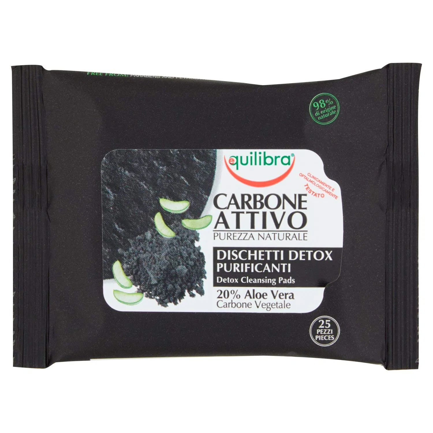 Очищающие салфетки Attivo Carbon, 25 шт, Equilibra