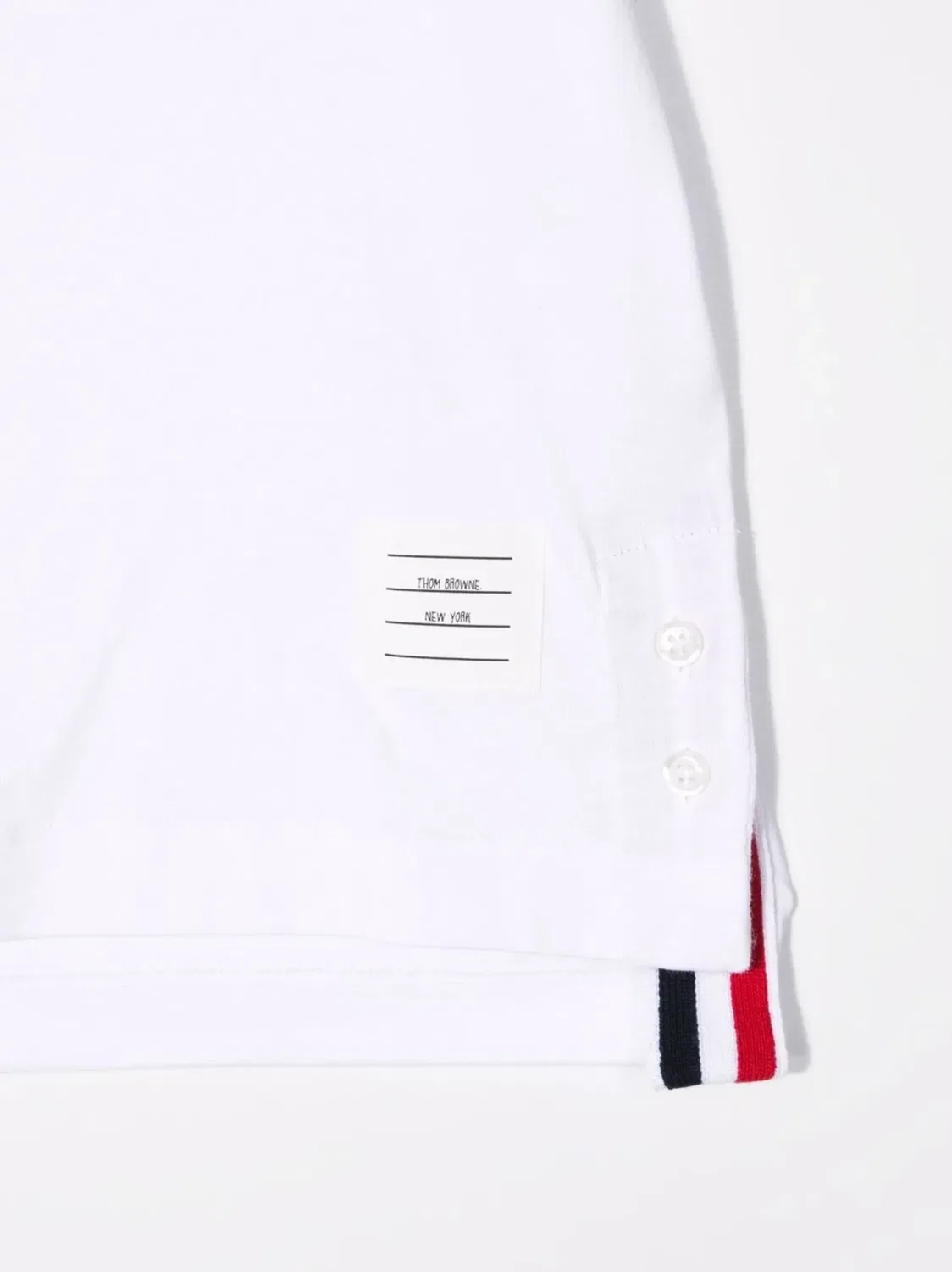 Футболка из хлопкового джерси Thom Browne, белый — фото 3
