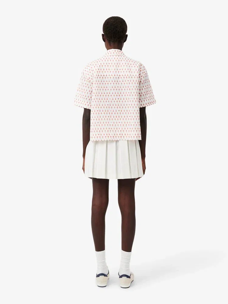 Юбка теннисная LACOSTE Roland Garros, White — фото 3