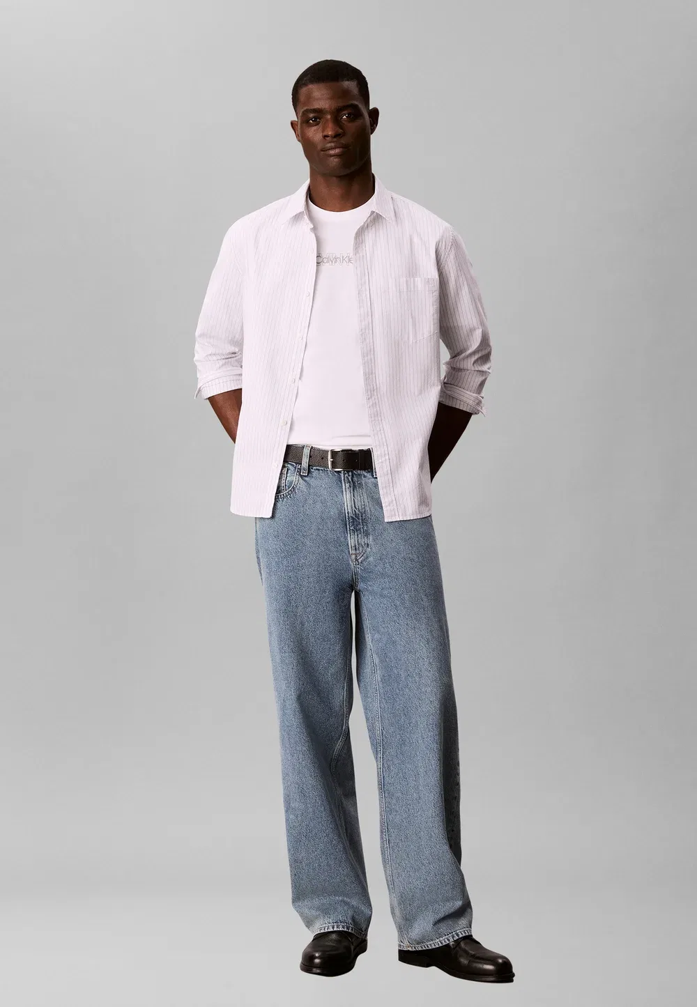 Футболка унисекс с принтом Calvin Klein, Bright White — фото 2
