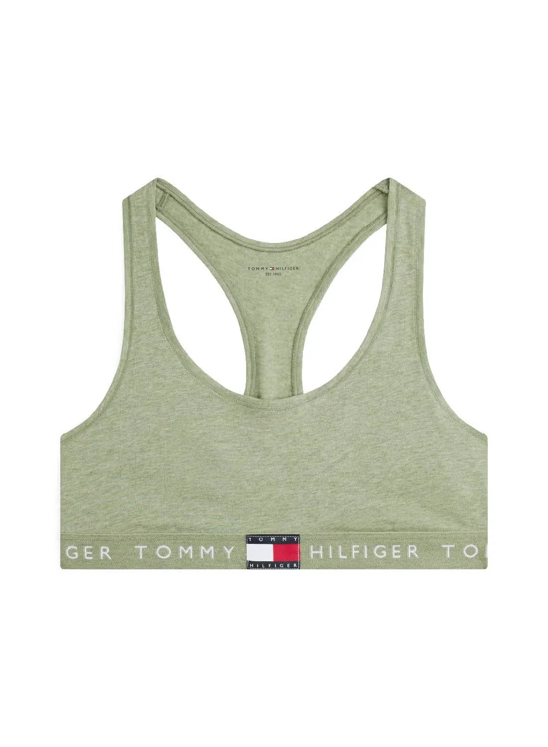 Бюстгальтер без косточек с тонкой спинкой Racerback Tommy Hilfiger, хаки — фото 3