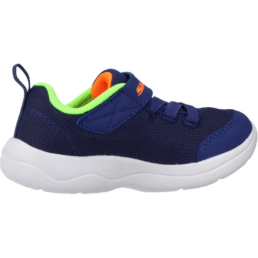 Детские кроссовки с принтом Skech-Stepz 2.0-Mini Wanderer Skechers, Dunkelblau Grun — фото 4
