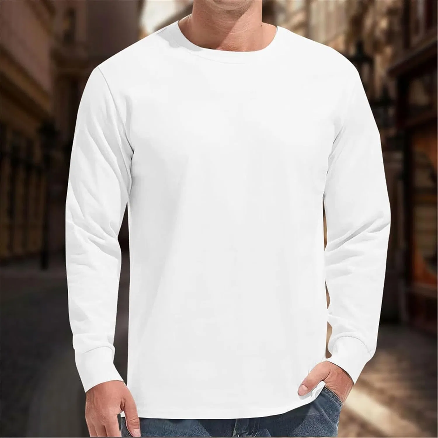 Мужская легкая футболка с круглым вырезом Miyaomn, White — фото 2