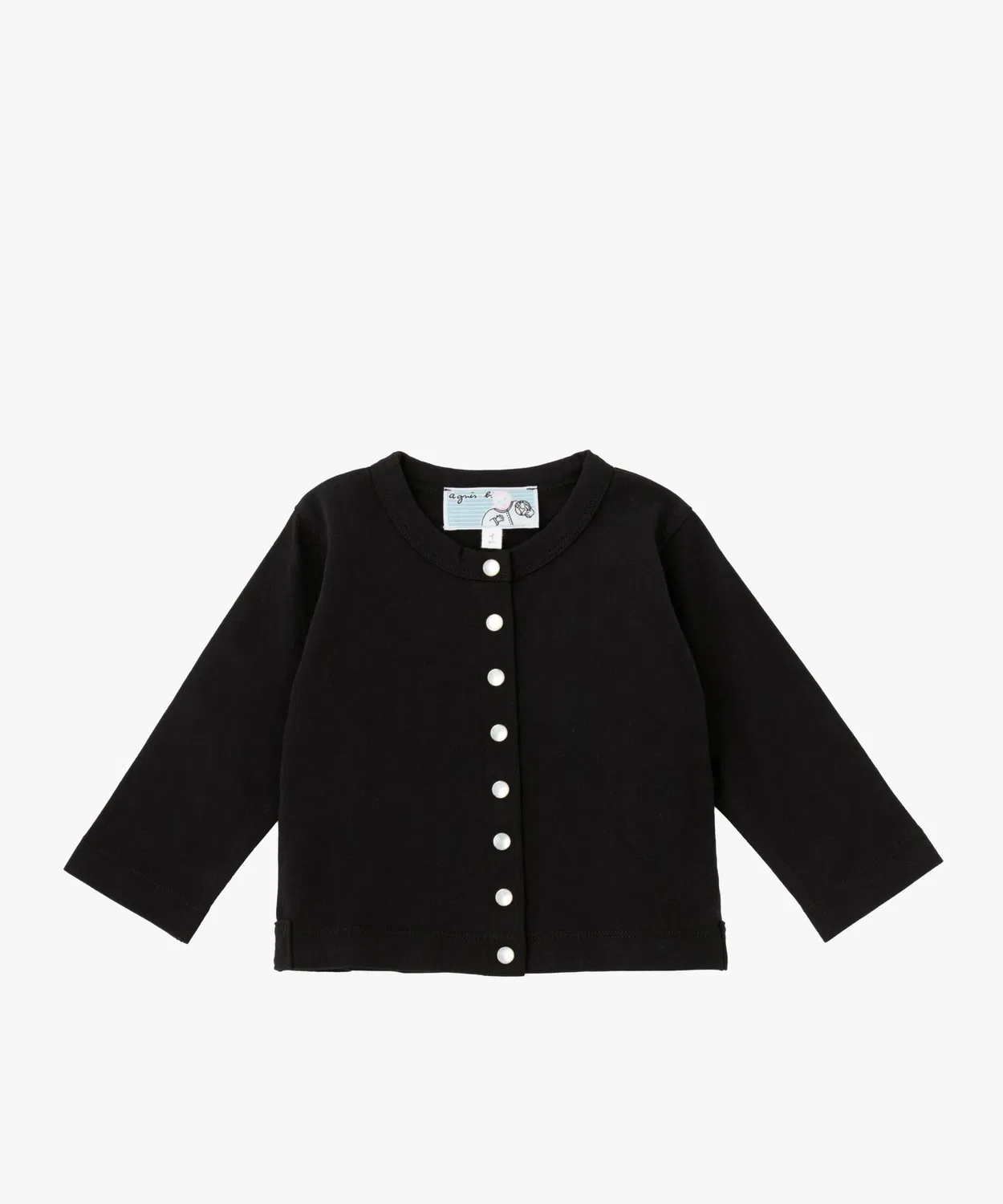 Детский хлопковый кардиган с длинным рукавомCardigan Pression agnes b., Black