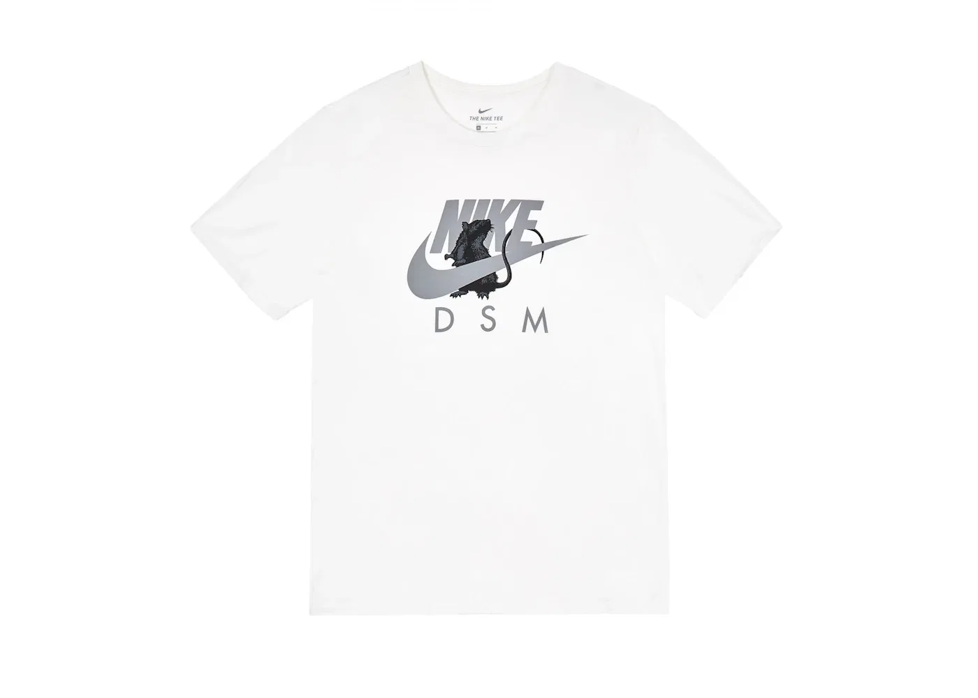 Мужская футболка с принтом Nike x Dover Street Market Year of the Rat Swoosh Rat T-Shirt, White