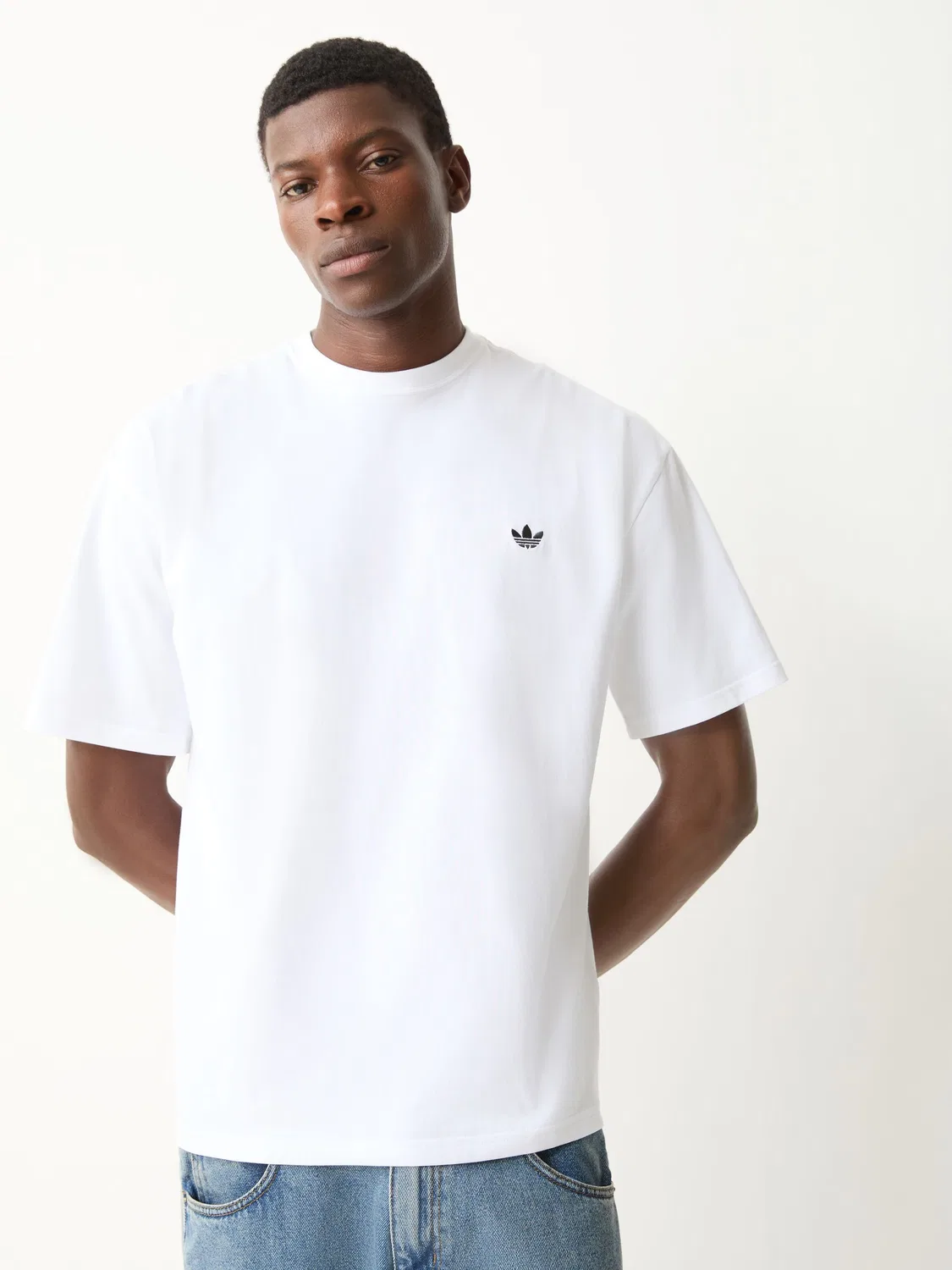 Футболка свободная adidas Originals Trefoil Essentials, белый