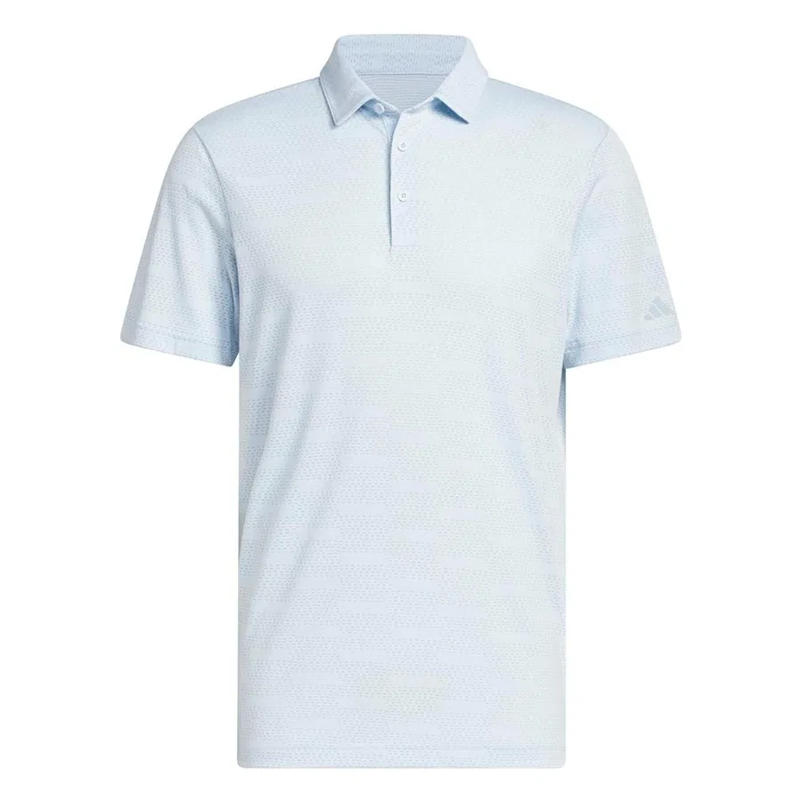 Мужское поло из трикотажа с принтом Ult Jacquard adidas, Синий — фото 2